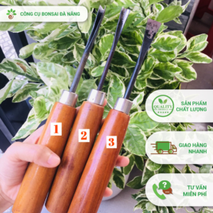 Combo 03 mũi đục bonsai chuyên dụng hàng thủ công Việt Nam