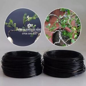 Dây nhôm quấn cây cảnh đen trần chuyên dùng uốn cây bonsai – cây cảnh NTD-01.08